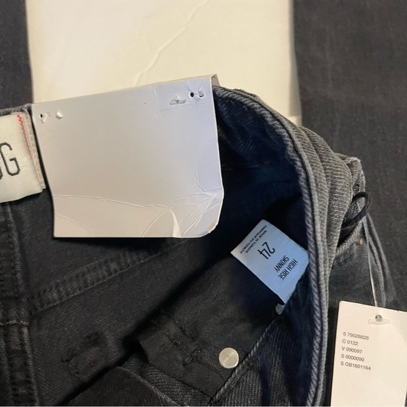 BDG Jeans Skinny High Waisted Size 24 Black New With Tags - Picture 7 of 11